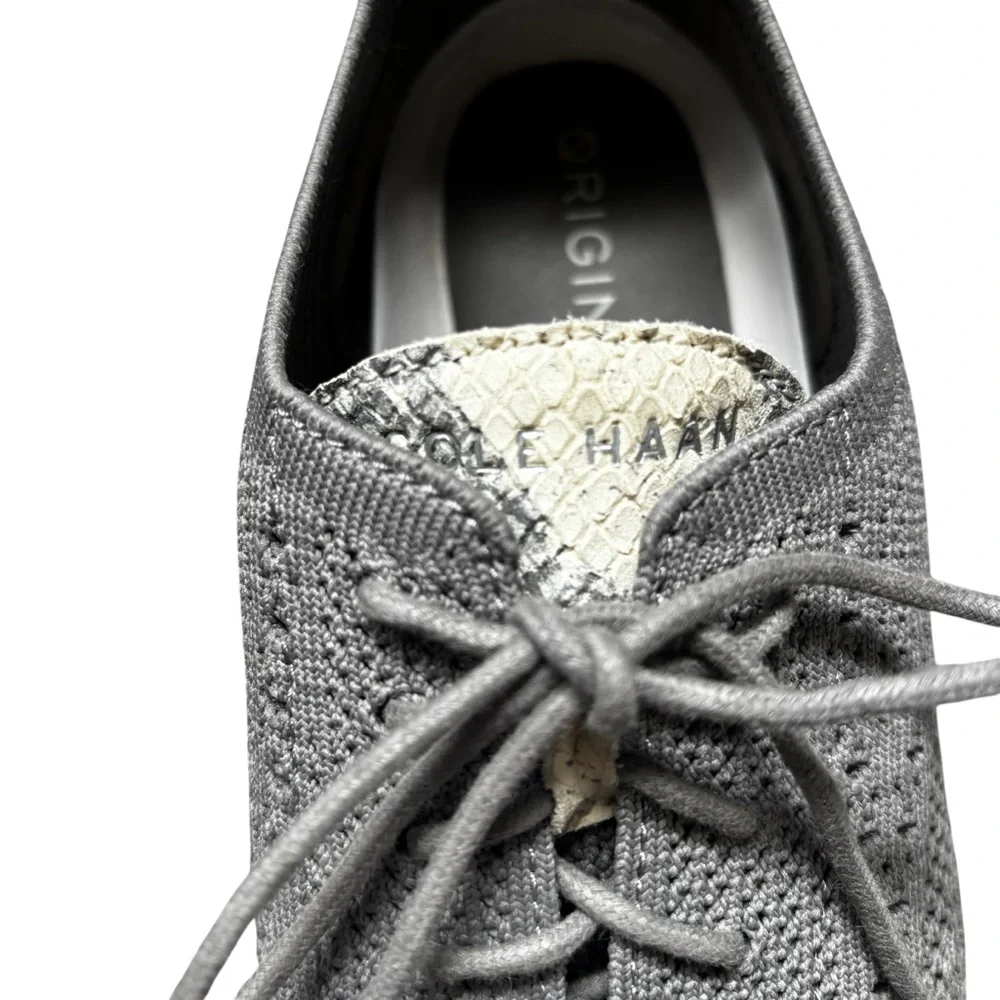 Women's Cole Haan OriginalGrand Grey Stitchlite Oxfords 9.5